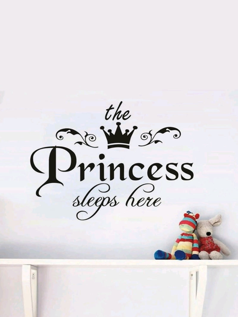 The Princess Sleeps Here Wall Sticker