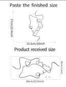 Abstract Figure Print Wall Sticker