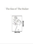 Abstract Face Print Wall Sticker