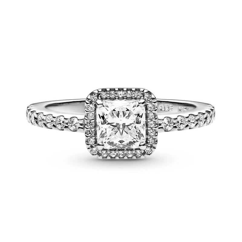 Authentic Pandora Square Sparkle Stackable Ring - Sterling Silver (12089GMOJ)